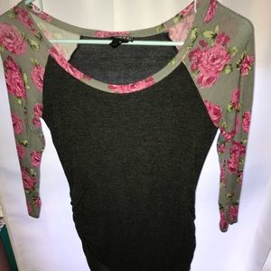 Soft Floral Sleeve Tee